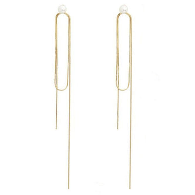 S&Y One Loop Chain Drop Earrings