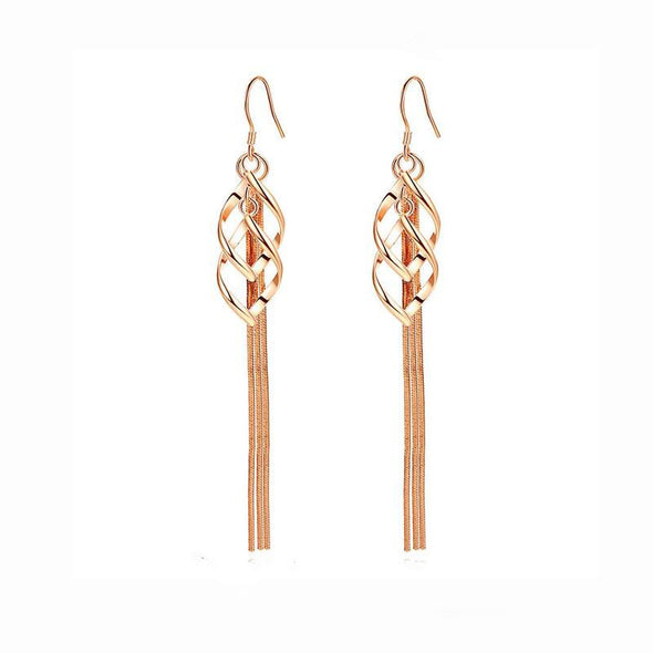 Twisted Tassel Drop Earrings