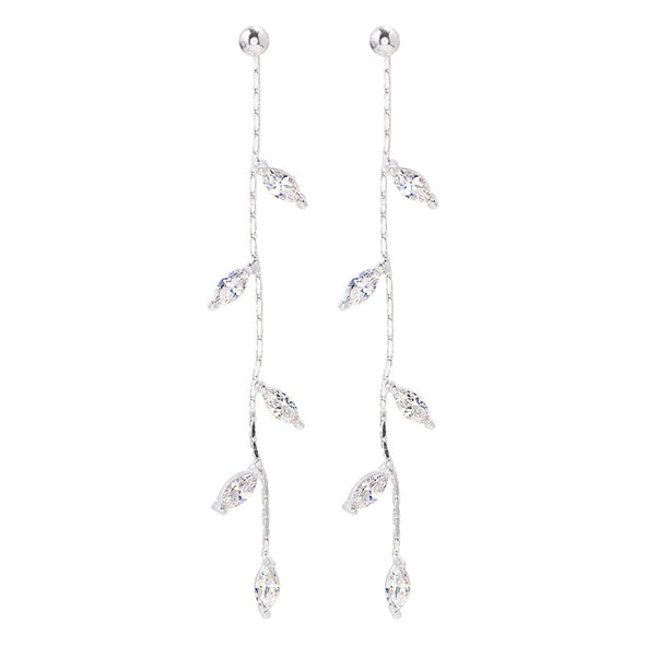 S&Y Crystal Vine Drop Earrings