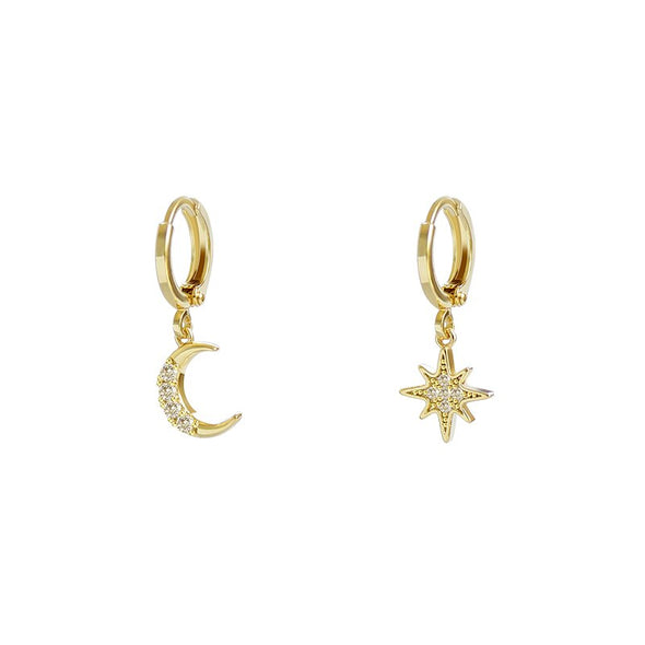 In Twilight Asymmetrical Earrings