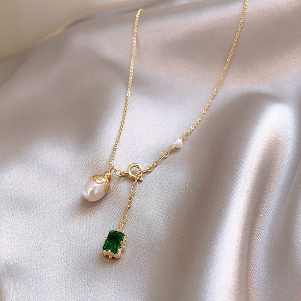 Royal Gemstone Drop Necklace