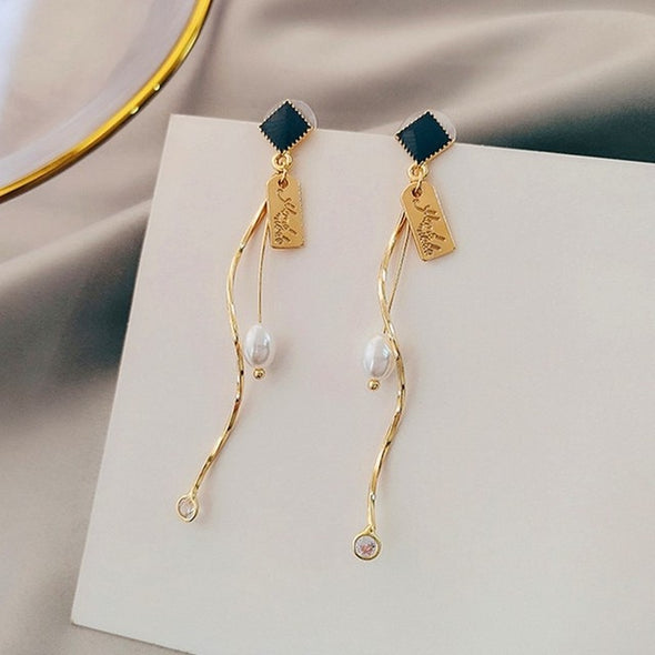 Royal Signature Drop Earrings