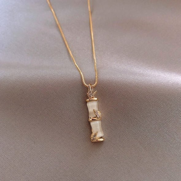 Bamboo Pendant Necklace