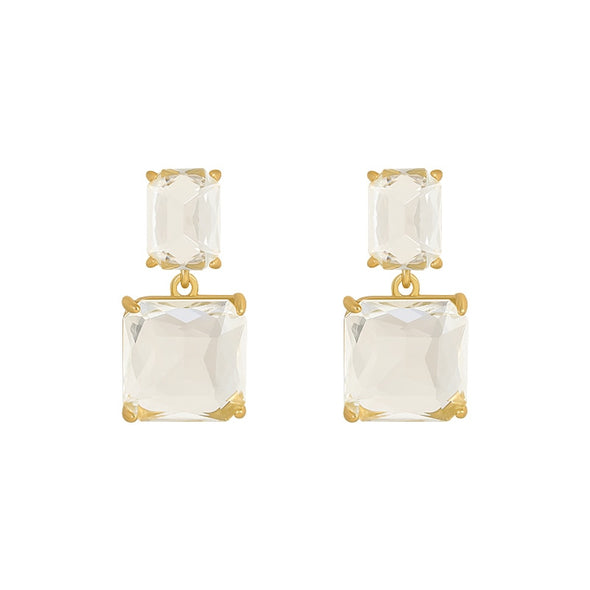 J&S Clear Stone Set Earrings