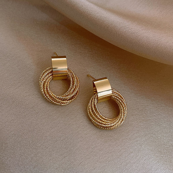 J&S Multiple Rings on Cuff Earrings