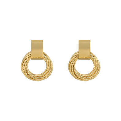 J&S Multiple Rings on Cuff Earrings