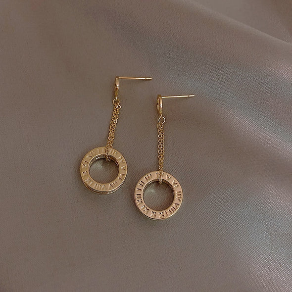 Turning Time Drop Earrings