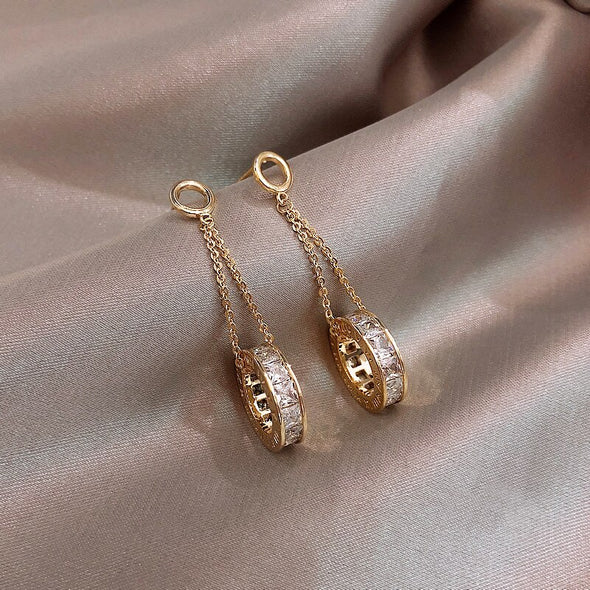 Turning Time Drop Earrings