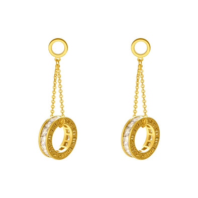 Turning Time Drop Earrings