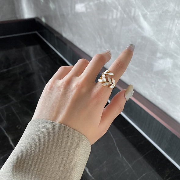 White Stem Ring