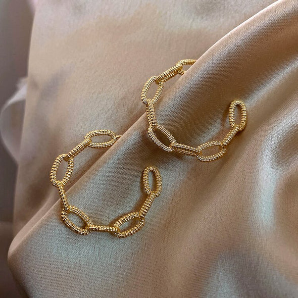 Classic Element Gold Hoop Earrings