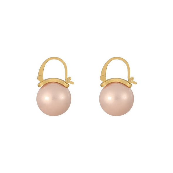 J&S Champagne Pearl Set Earrings