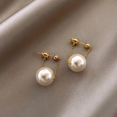 S&Y Pearl Statement Earrings