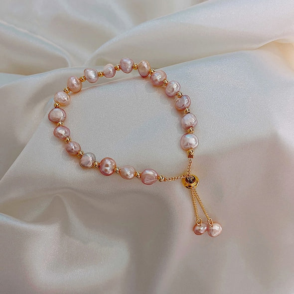 Natural Pink Stones Bracelet