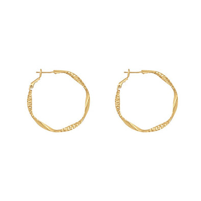 Everlasting Twist Golden Hoops