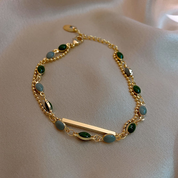Royal Green Stone Bracelet