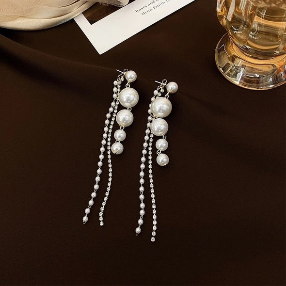 S&Y Dynamic Pearl Drop Earrings