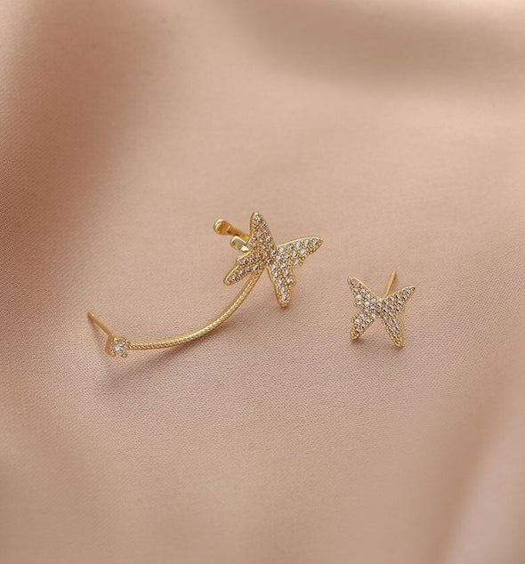 Na Bi's Wand Asymmetrical Earrings