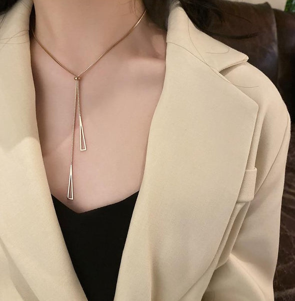 Classic Double Pendant Necklace