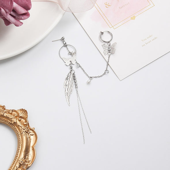 Na Bi's Feather Tassel Cuff Earring