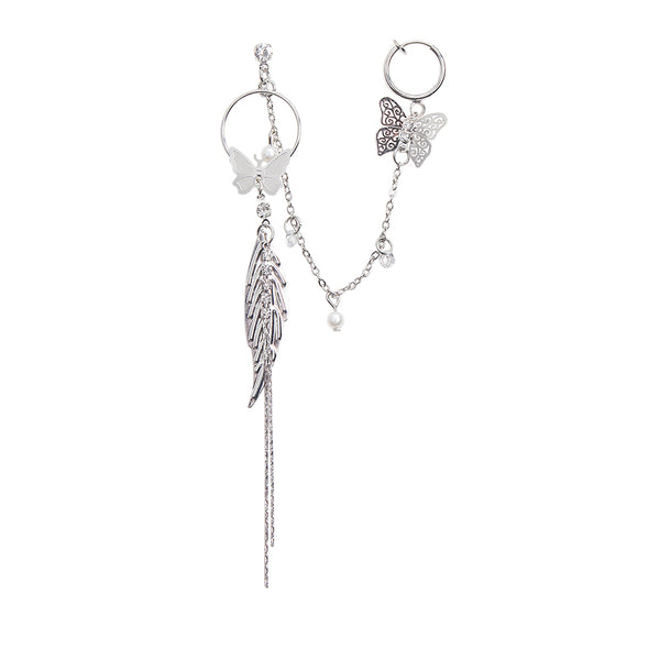 Na Bi's Feather Tassel Cuff Earring