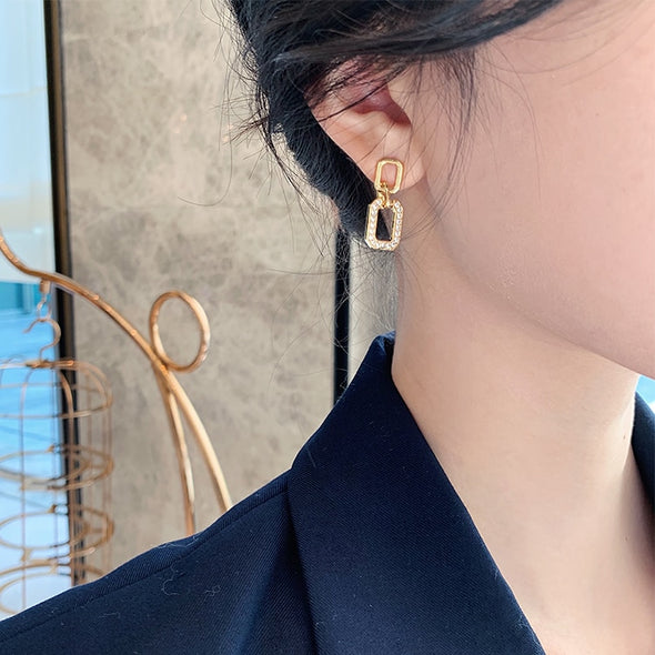 Third Frame Drop Earrings