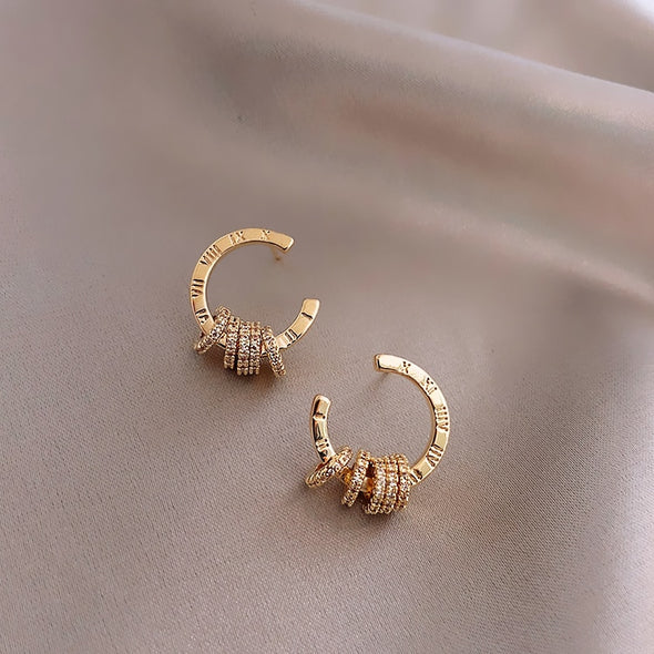 Events in Time Hoop Earrings