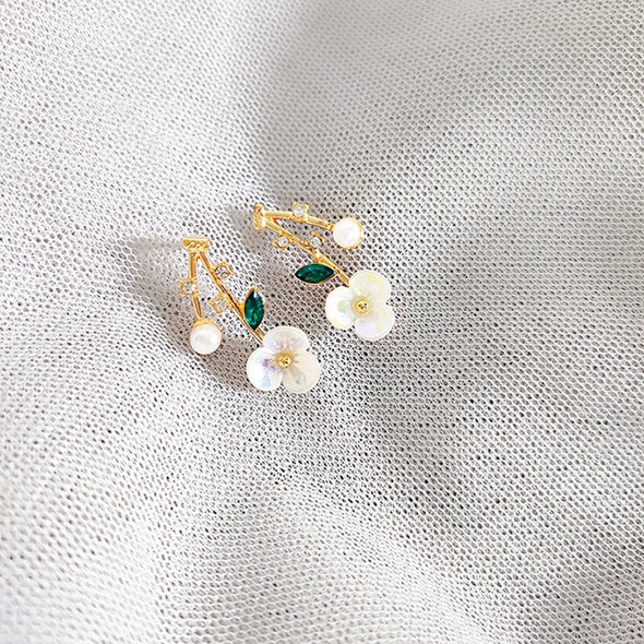 Resin Bouquet Stud Earrings