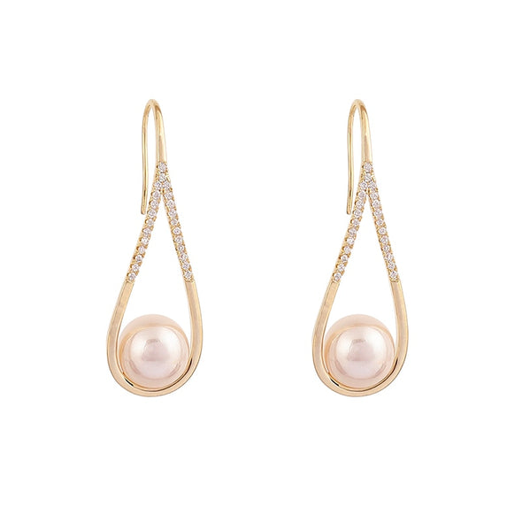 J&S Timeless Pearl Drop Earrings