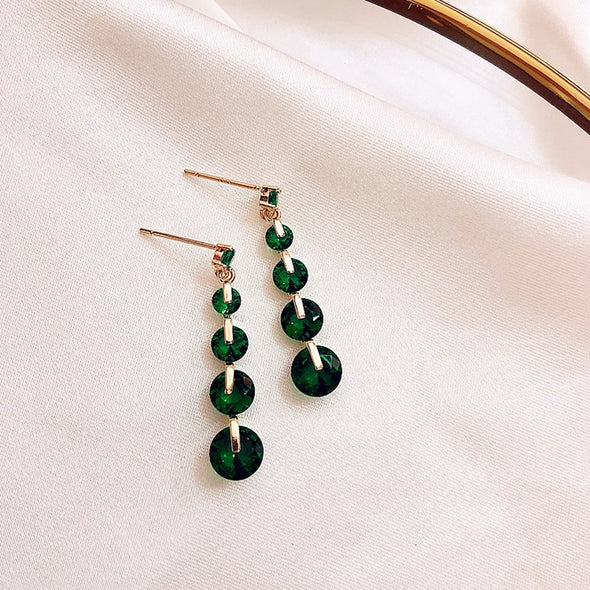 Ara's Royal Heir Green Stone Earrings