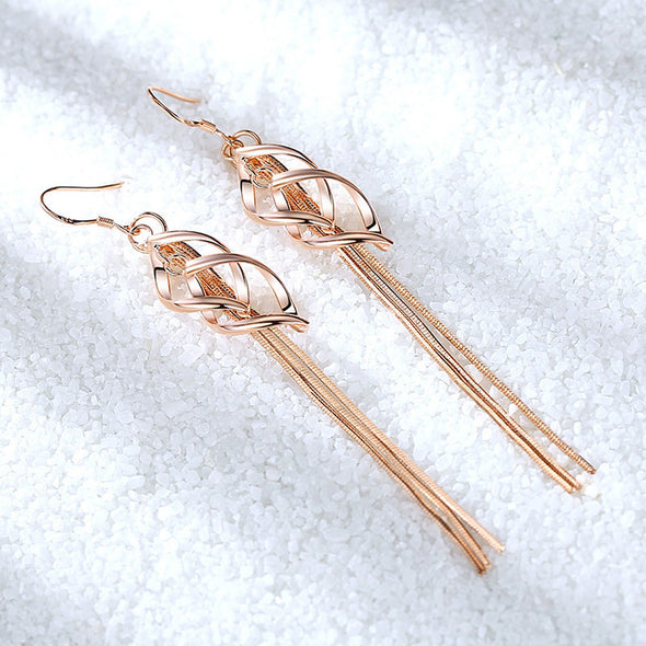 Twisted Tassel Drop Earrings