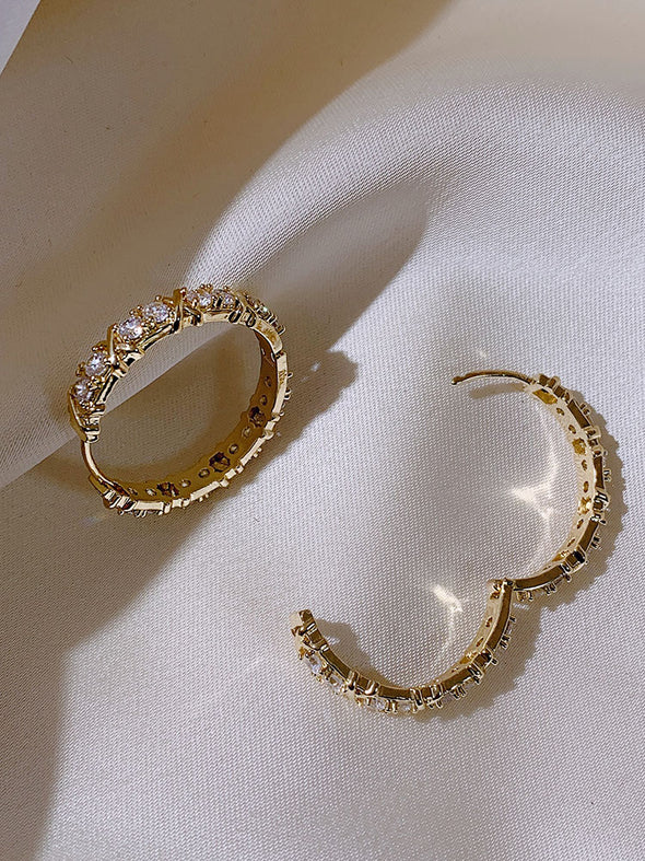 J&S Reflection Hoop Earrings