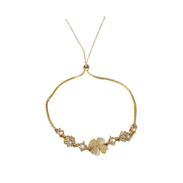 Lotus Flower Line Bracelet