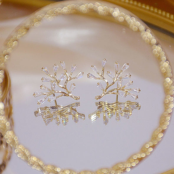 S&Y Crystal Tree Earrings