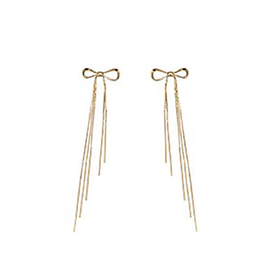 S&Y Classic Bow Drop Earrings