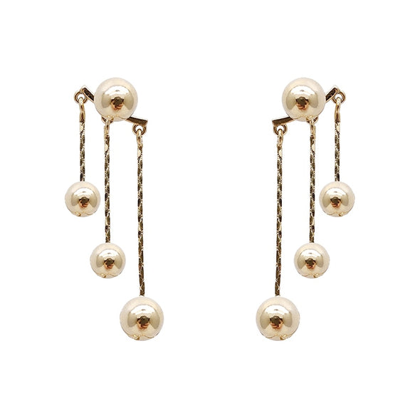 S&Y Gold Harmony Drop Earrings