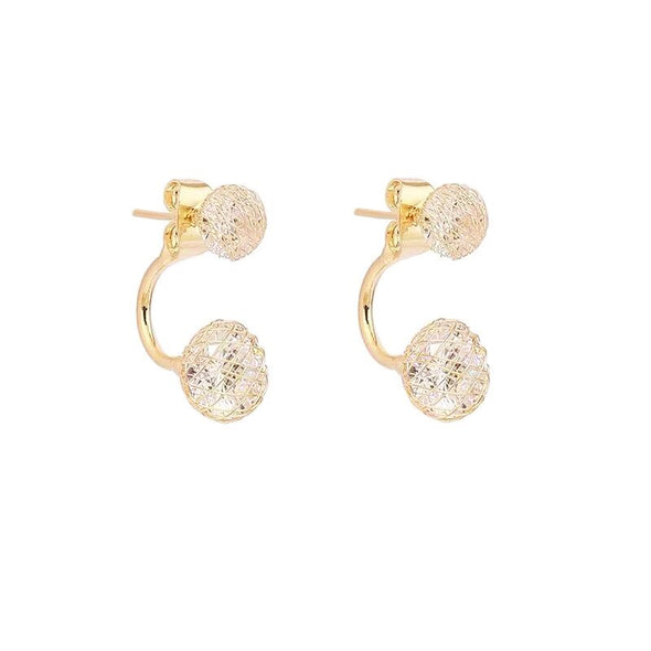 J&S Gold Wire Detail Earrings