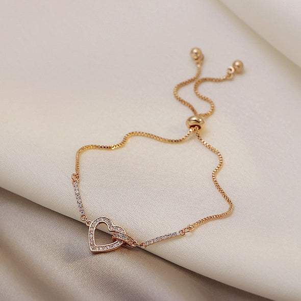 One Heart Pendant Bracelet