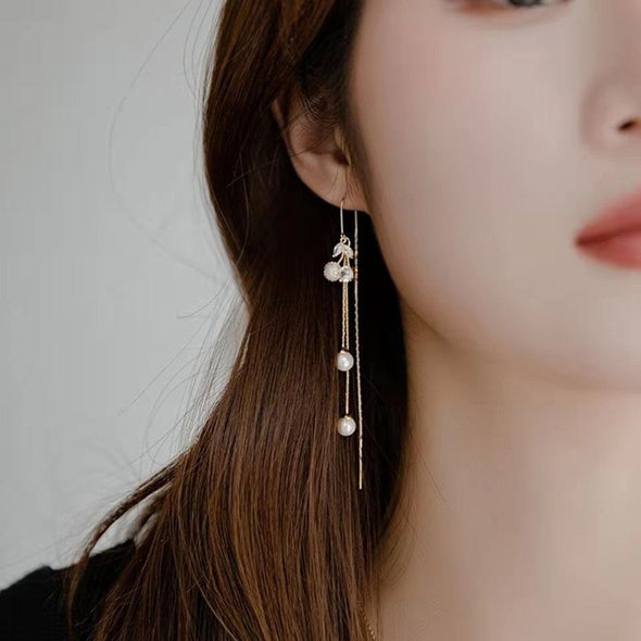 S&Y Berry Stem Drop Earrings