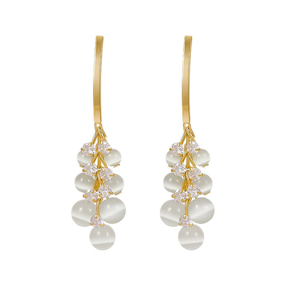 S&Y Opal Bouquet Drop Earrings