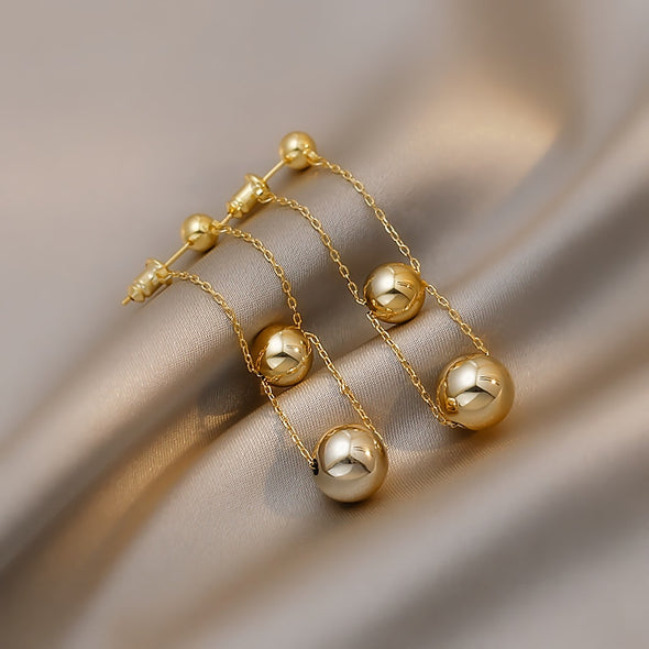 J&S Double Layer Drop Earrings