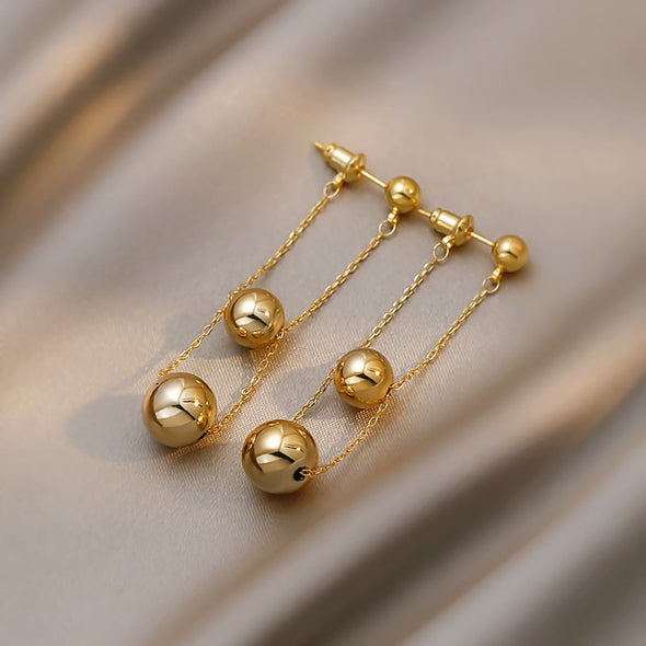 J&S Double Layer Drop Earrings