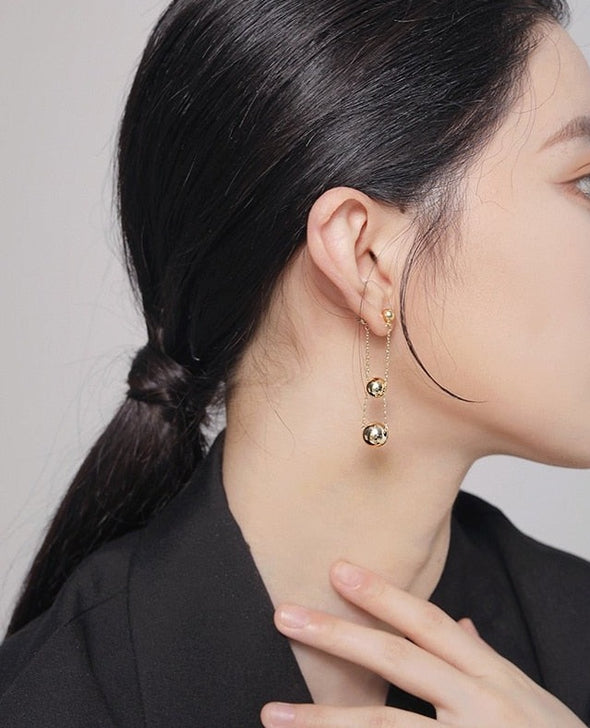 J&S Double Layer Drop Earrings