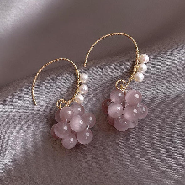 Ara's Natural Berry Stone Earrings