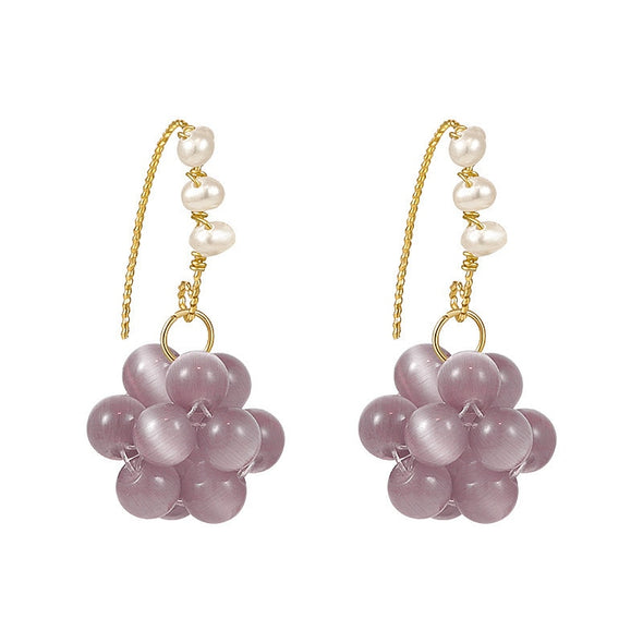 Ara's Natural Berry Stone Earrings