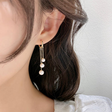 S&Y Harmony Pearl Drop Earrings