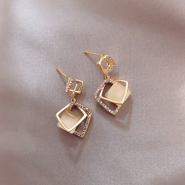 Ara's Water Drop Pendant Earrings