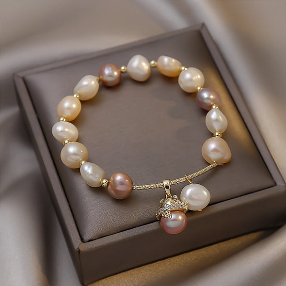 Natural Pearl Pattern Bracelet