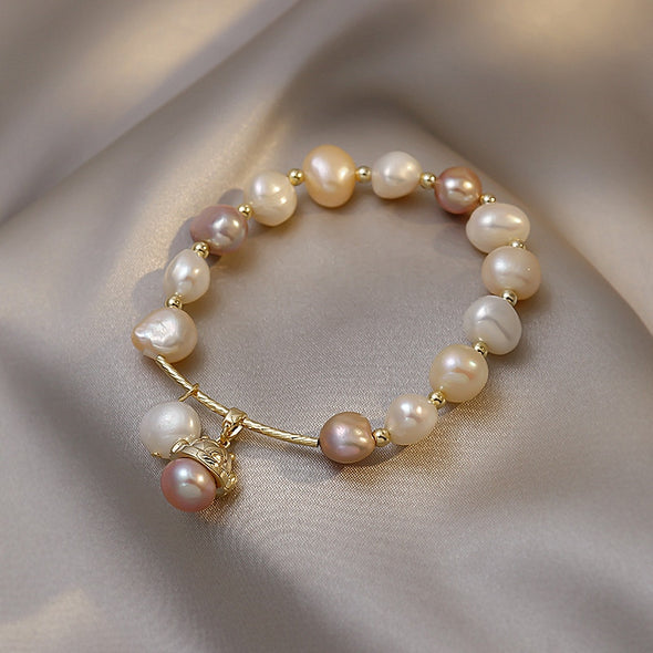 Natural Pearl Pattern Bracelet