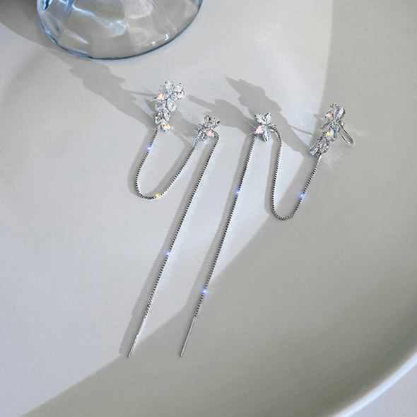 J&S Water Flower Drop Earrings